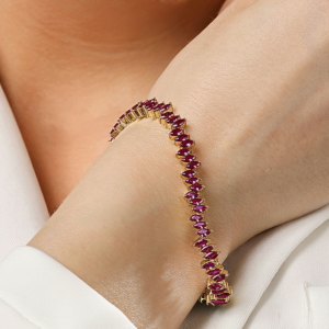 Marquise Bracelet - Ruby