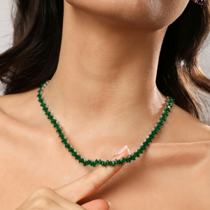 Marquise Necklace - Emerald